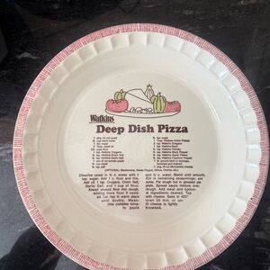 Watkins Deep Dish Pizza Plate